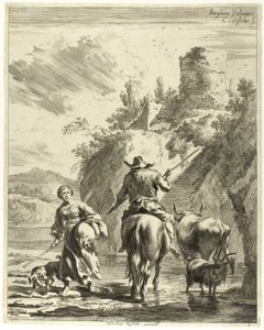 Il passaggio del fiume da Cornelis Visscher
