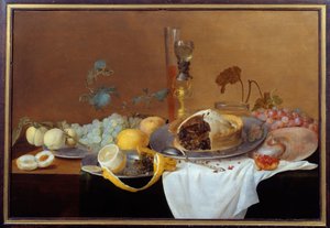 Natura morta con pâté da Cornelis de Heem