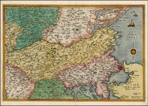 Mappa della penisola balcanica orientale del 1593
