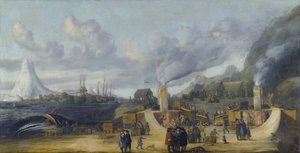 La raffineria di olio di balena vicino al villaggio di Smerenburg