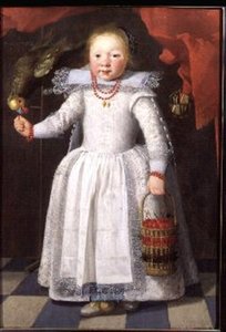 Bambina con un pappagallo