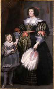 Madame Charlotte Butkens-Smit van Cruyninghen e suo figlio Johannes-Amatus