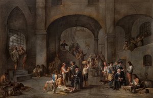 La visita ai prigionieri (Da un ciclo con le sette opere di misericordia) da Cornelis de Wael