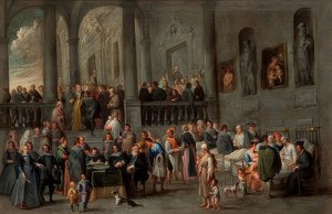 Visitare i malati (Da un ciclo con le sette opere di misericordia). Circa 1640 da Cornelis de Wael