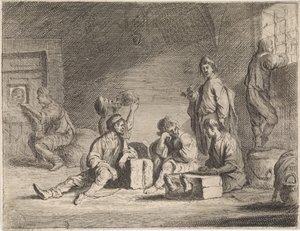 Prigionieri in prigione da Cornelis de Wael