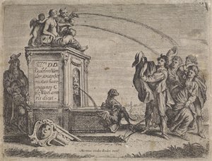 Gruppo di persone vicino a una fontana