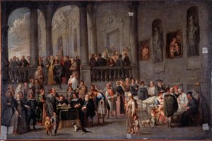 Visitare i malati da Cornelis de Wael