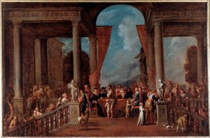 Opere di misericordia: vestire gli ignudi da Cornelis de Wael