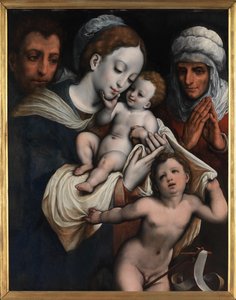 Sacra Famiglia con Elisabetta e Giovanni Battista da Cornelis van Cleve
