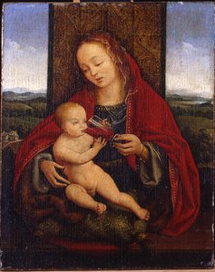 La Madonna col Bambino in trono da Cornelis van Cleve