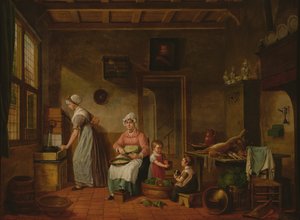 Interno di cucina, 1820 da Cornelis van Cuylenburg