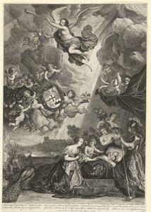 Allegoria della nascita della principessa Maria Amalia, figlia di Hendrik Casimir, 1689 da Cornelis van Dalen (II)
