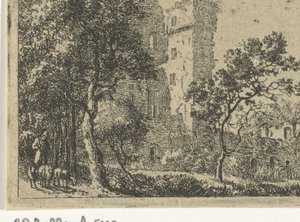 Rovina del castello de Haar da Cornelis van Hardenbergh