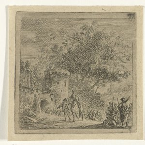 Soldati presso un portale da Cornelis van Hardenbergh