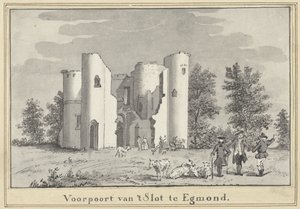 Rovine del castello di Egmond da Cornelis van Noorde (attributed to)