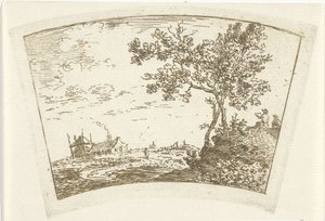 Paesaggio con una fattoria da Cornelis van Noorde