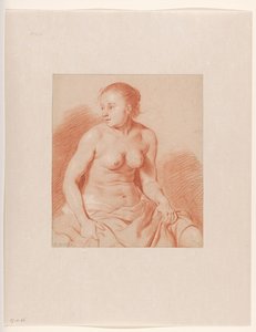 Nudo femminile seduto da Cornelis van Poelenburch