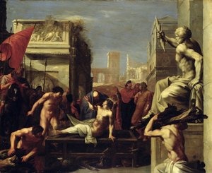 Il martirio di San Lorenzo, 1620-1 da Cornelis van Poelenburgh or Poelenburch