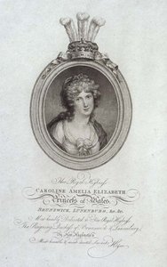 Sua Altezza Reale, Caroline Amelia Elizabeth, Principessa del Galles (1768-1821) da Cornelius (after) Hoyer