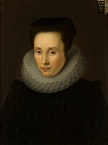 Ritratto di Elizabeth Helyar, Mrs John Bridgeman (1586-1636), c.1610-36 da Cornelius (attr. to) Janssen van Ceulen