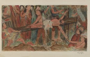 "Stazioni della Croce" N. 11. "Gesù è inchiodato alla croce" da Cornelius Christoffels