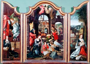 Adorazione dei pastori, trittico, fine XV-inizio XVI secolo