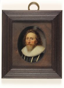 Un gentiluomo in doppietto nero tagliato da Cornelius I Johnson