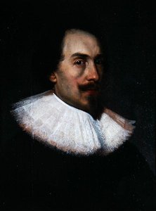 Gentiluomo sconosciuto con colletto bianco da Cornelius Jansen