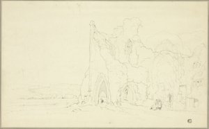Paesaggio con rovine gotiche da Cornelius Varley