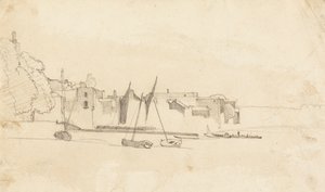 Piccole Barche nel Porto da Cornelius Varley