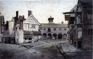 Il mercato, Ross, Herefordshire da Cornelius Varley