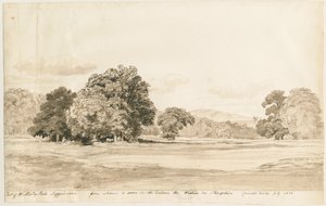 Wrottesley Park: disegno a seppia, luglio 1820