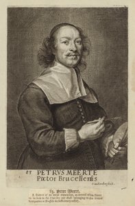 Peter Meert, pittore fiammingo. Incisione di Cornelis van Caukercken da Cornelius van Caukercken