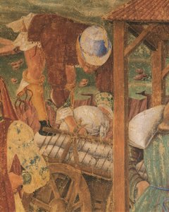 Mercante al lavoro, (dettaglio) da Cosimo (attr. to) Tura