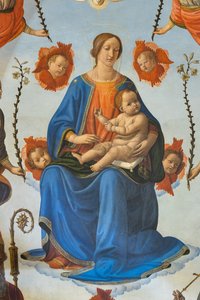 Madonna con Bambino in gloria, Sant