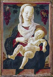 Madonna col Bambino, conosciuta come Nostra Signora dello Zodiaco, c.1459-63 da Cosimo Tura