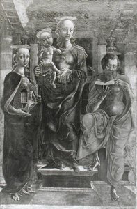 La Vergine col Bambino con Maria Maddalena e San Girolamo da Cosimo Tura