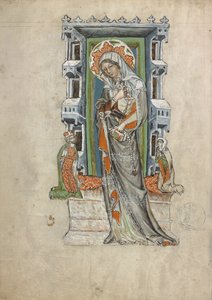 Santa Edvige di Slesia con il Duca Ludovico di Legnica e Brieg e la Duchessa Agnès, 1353 da Court workshop of Duke Ludwig I