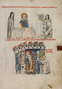Edvige che Ascolta una Lettura; Edvige che Prega da Court workshop of Duke Ludwig I of Liegnitz and Brieg