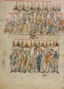 La Famiglia di Berthold VI; Il Matrimonio di Edvige ed Enrico da Court workshop of Duke Ludwig I of Liegnitz and Brieg