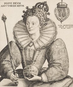 Regina Elisabetta I, 1592 da Crispijn de Passe I