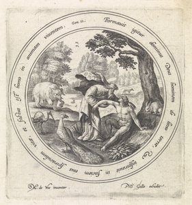 La creazione di Adamo da Crispijn van de Passe (I)