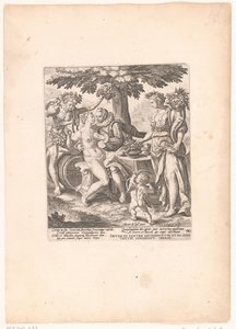 Uomo in Compagnia di Venere, Cerere e Bacco da Crispijn van de Passe (I)