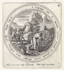 Noè pianta una vigna da Crispijn van de Passe (I)