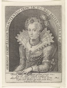 Ritratto di Elisabetta Stuart, regina di Boemia da Crispijn van de Passe (I)