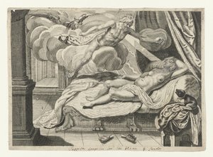 Giove e Semele da Crispijn van de Passe (II) (attributed to)