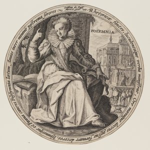 Erato, da Le Muse da Crispijn van de Passe I