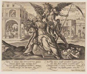 Felicitas et Opulentie Typus, dal Tempo con virtù e vizi da Crispijn van de Passe I