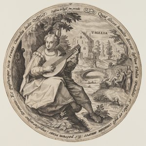 Terpsichore, da Le Muse da Crispijn van de Passe I
