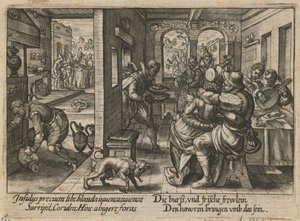 Banchetto con musicisti, ca. 1600 da Crispijn van de Passe the Elder